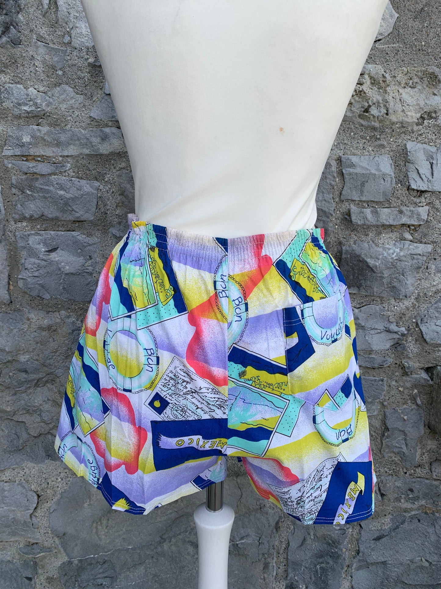 Yellow beach shorts  uk 8