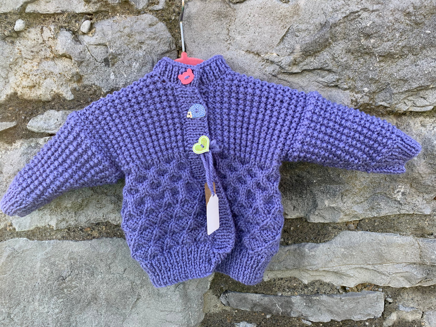 Purple cardigan   3-6m (62-68cm)