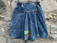 Load image into Gallery viewer, 80s denim washed out skirt  10-11y (140-146cm)

