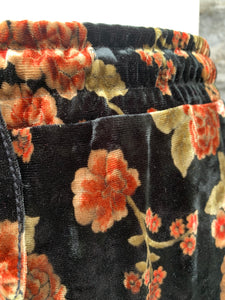 Floral velvet culottes  uk 8-12