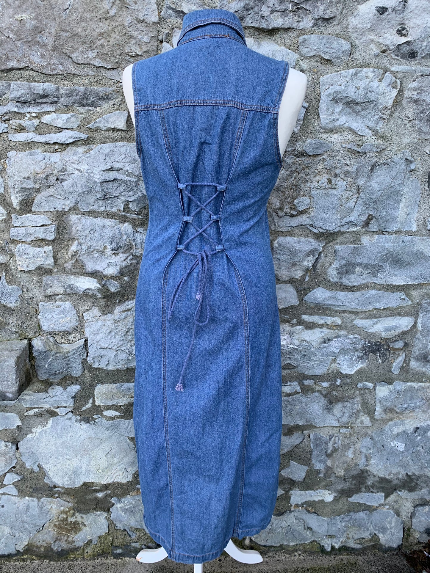 Island Earth denim sleeveless dress   uk 10