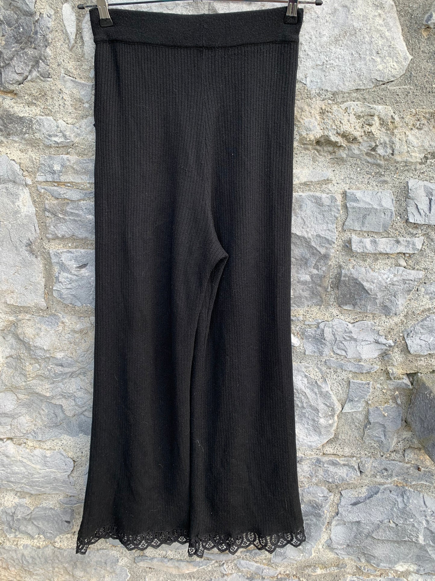 Black knitted flares  uk 8-10