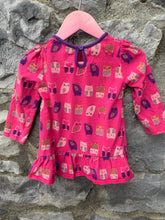 Load image into Gallery viewer, Pink owls tunic   6-9m (68-74cm)
