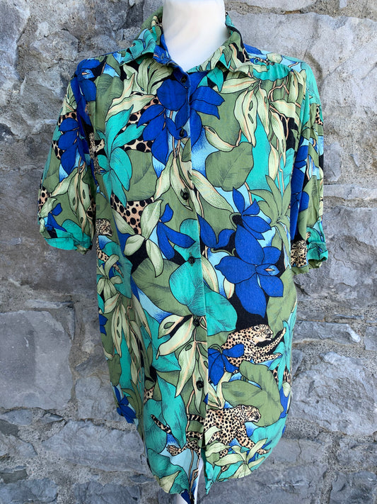 80s jungle shirt   uk 12-14