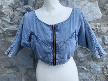 Load image into Gallery viewer, Mix Up denim cropped jacket   uk 8
