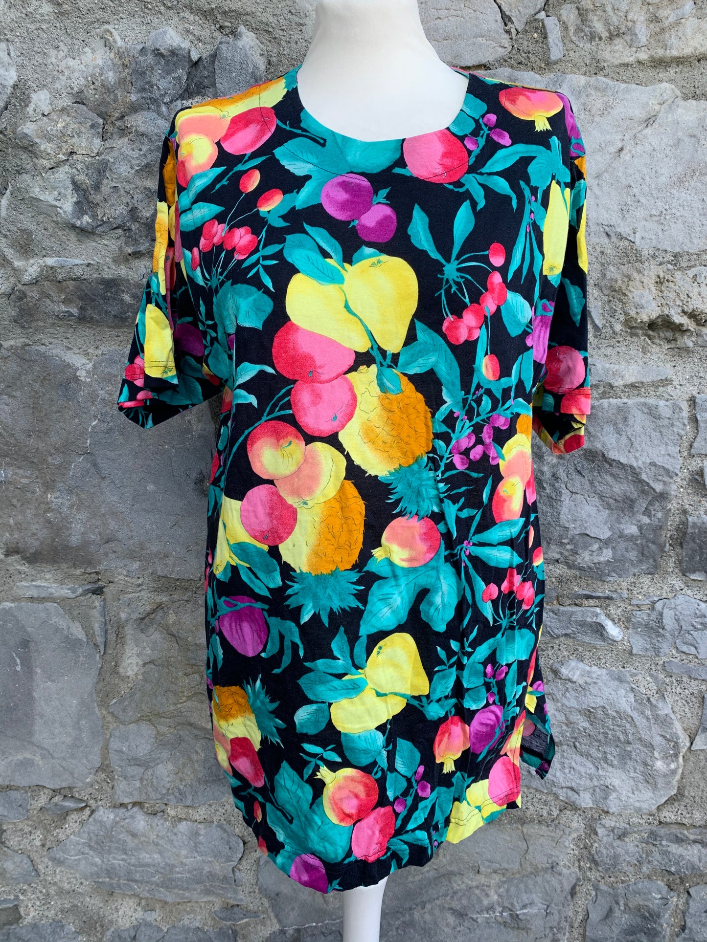 80s fruity top   uk 12