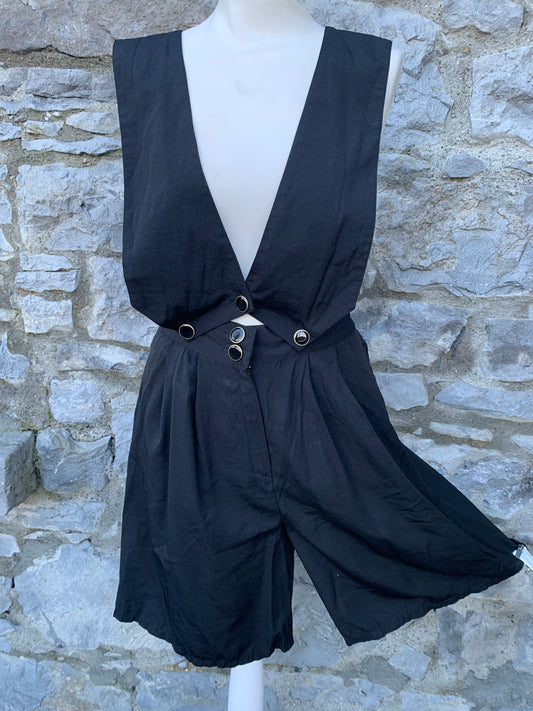 Black culottes with straps   uk 8-10