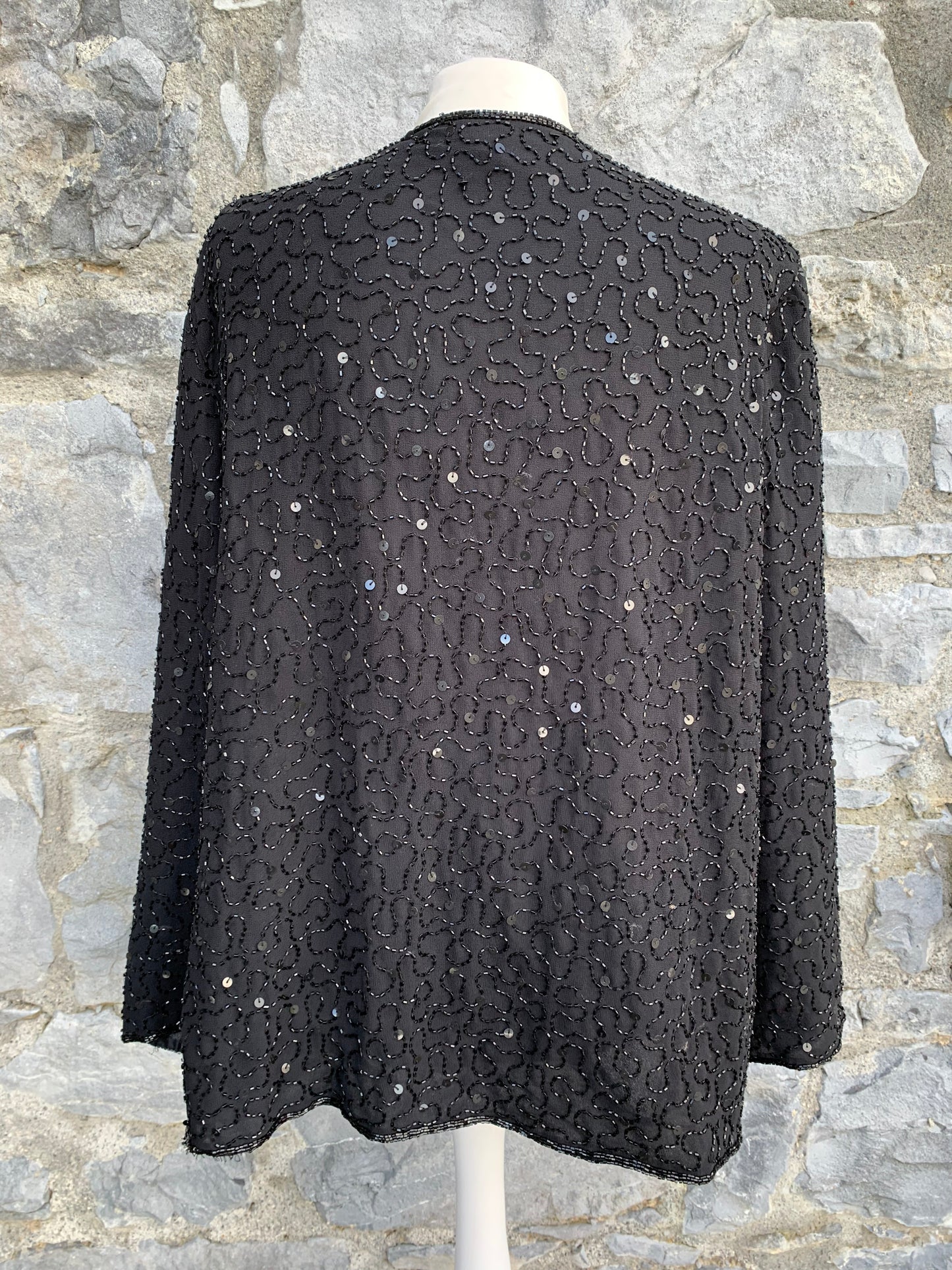 Black sequin jacket uk 12-14