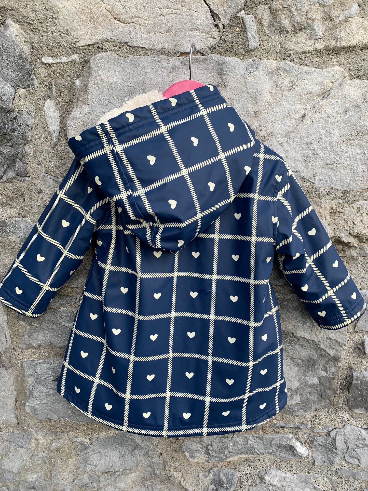 Navy raincoat  18-24m (86-92cm)