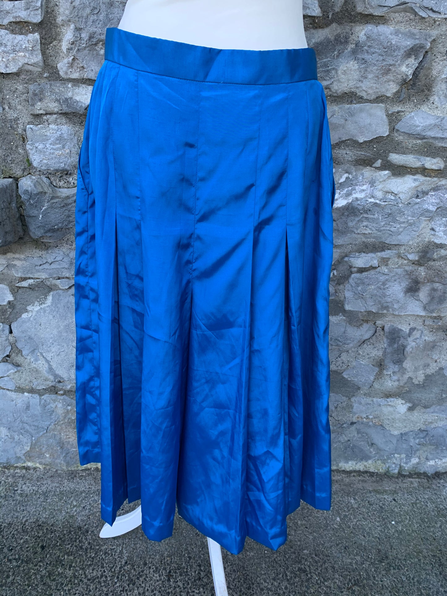 Shiny blue culottes   uk 12-14