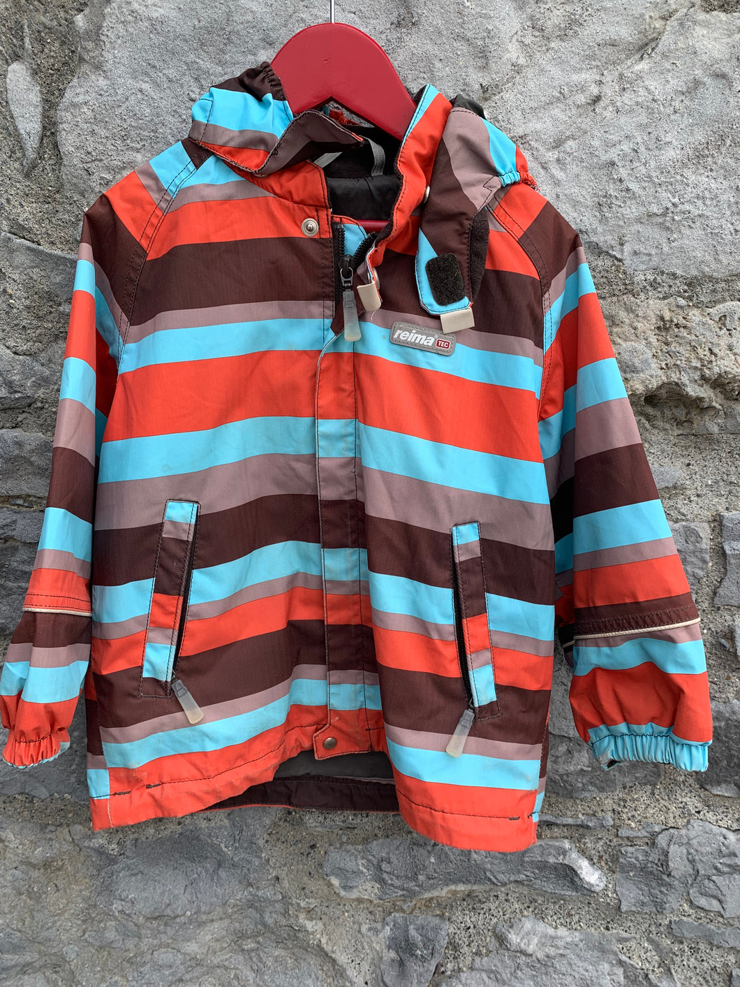 Brown stripy jacket   2-3y (92-98cm)