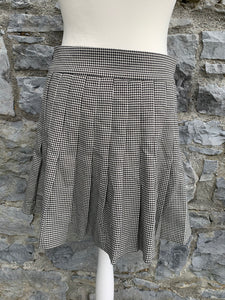 Houndstooth pleated skirt   uk 10