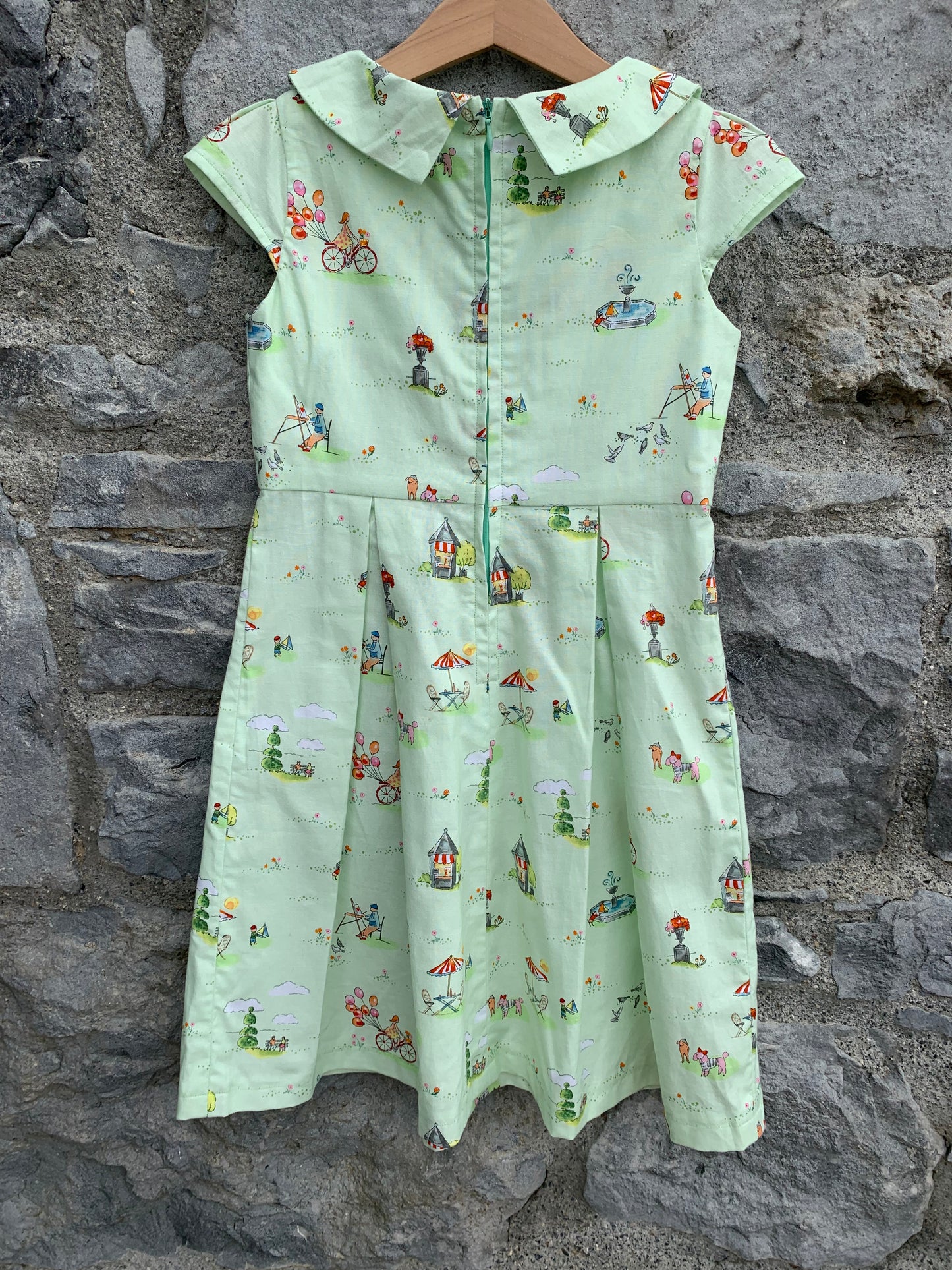 Park green dress  6y (116cm)