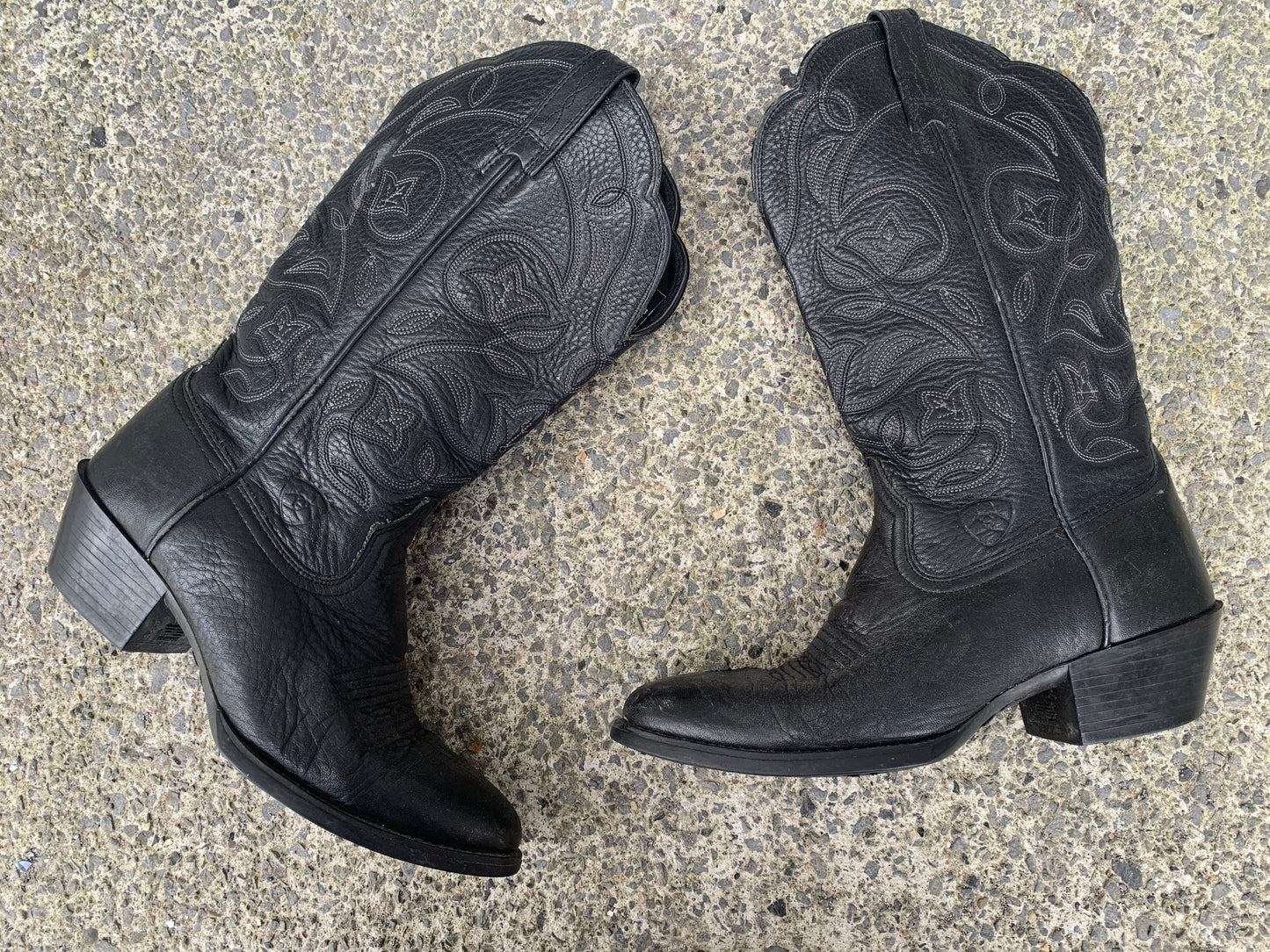 Black cowboy boots   uk 3 (eu 36)