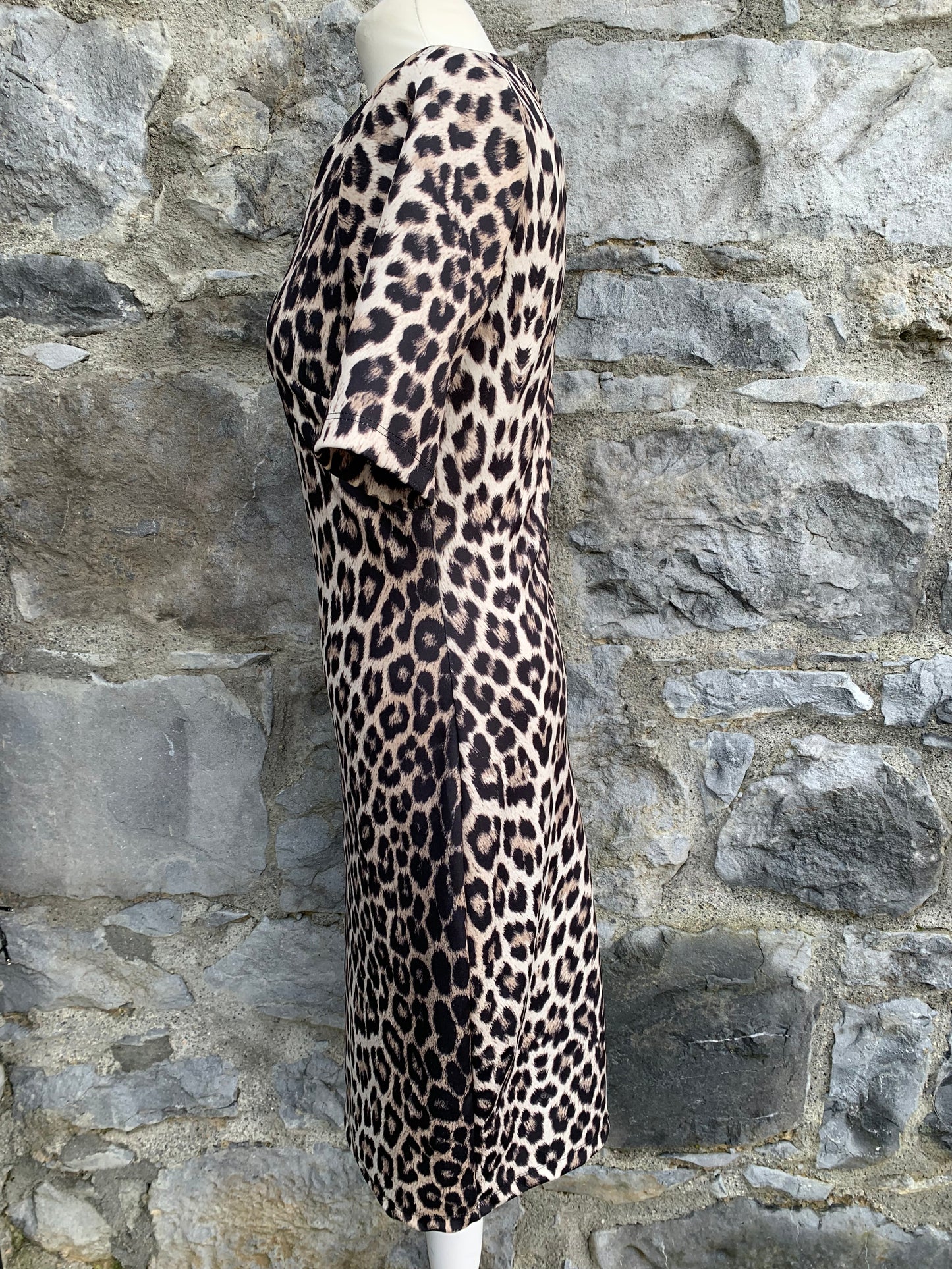 Leopard print dress   uk 10