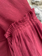 Load image into Gallery viewer, Maroon dress with puffy sleeves  uk 8-10
