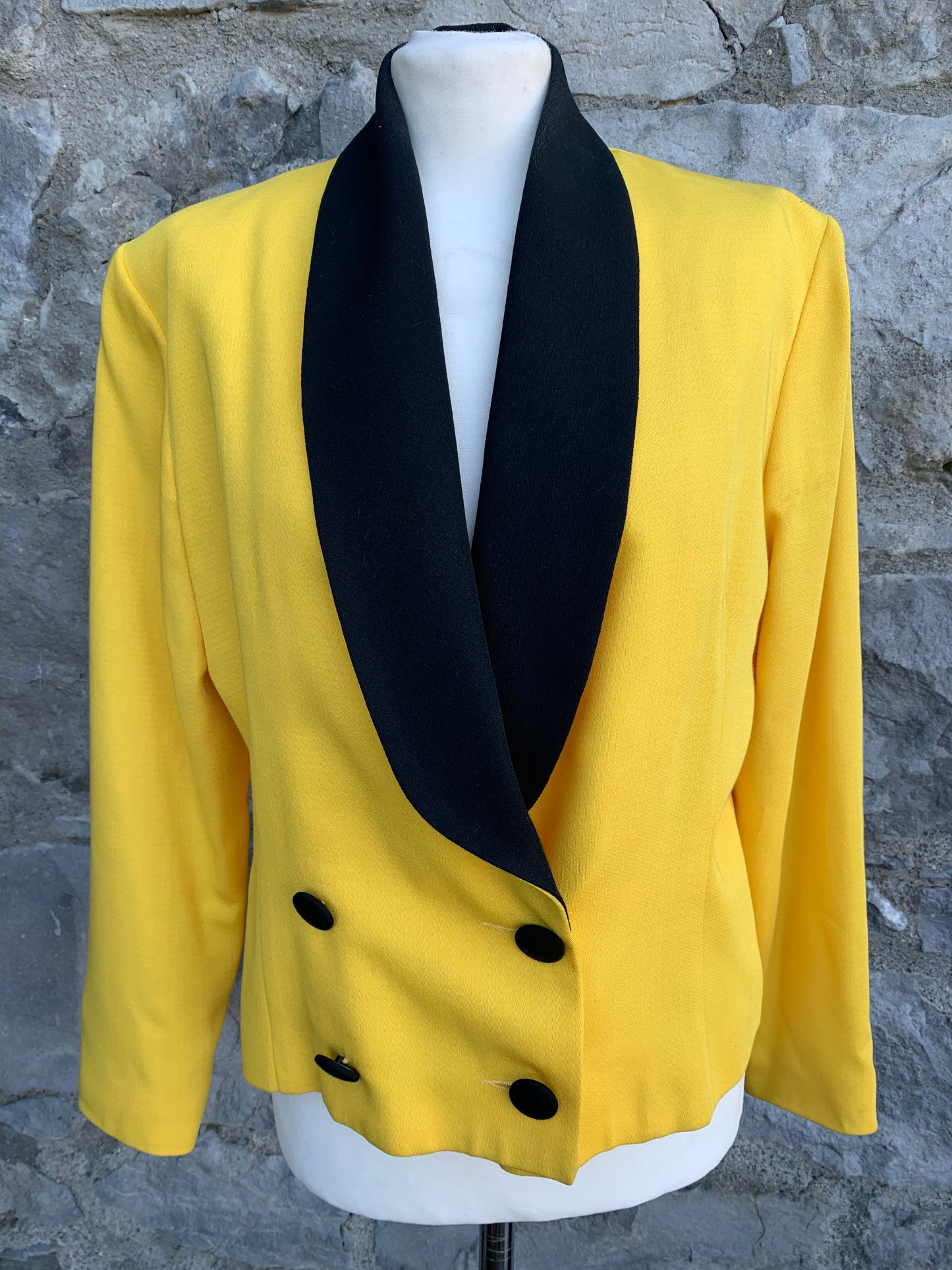 80s yellow jacket  uk 12