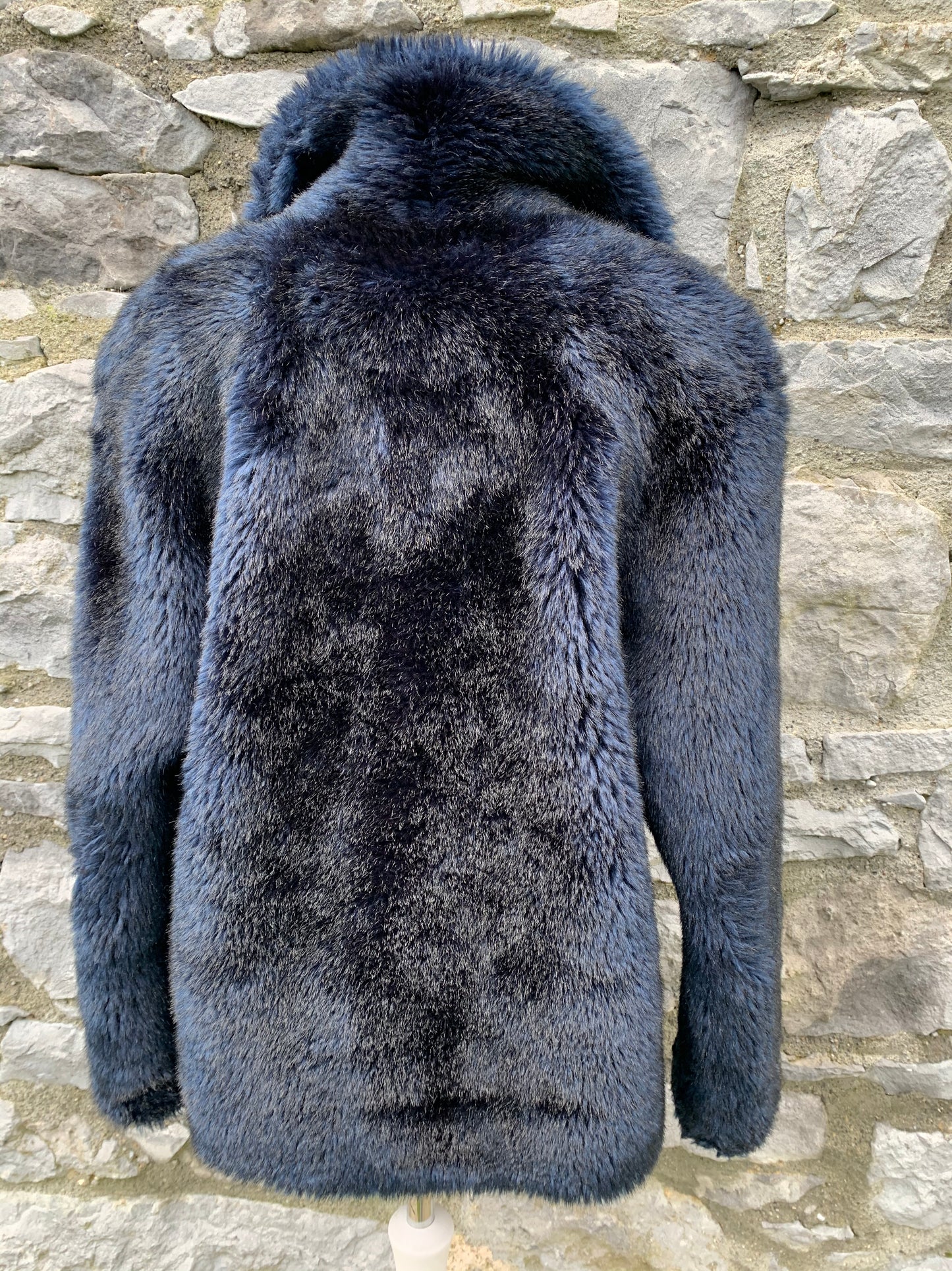 Prima navy faux fur   uk 10-12