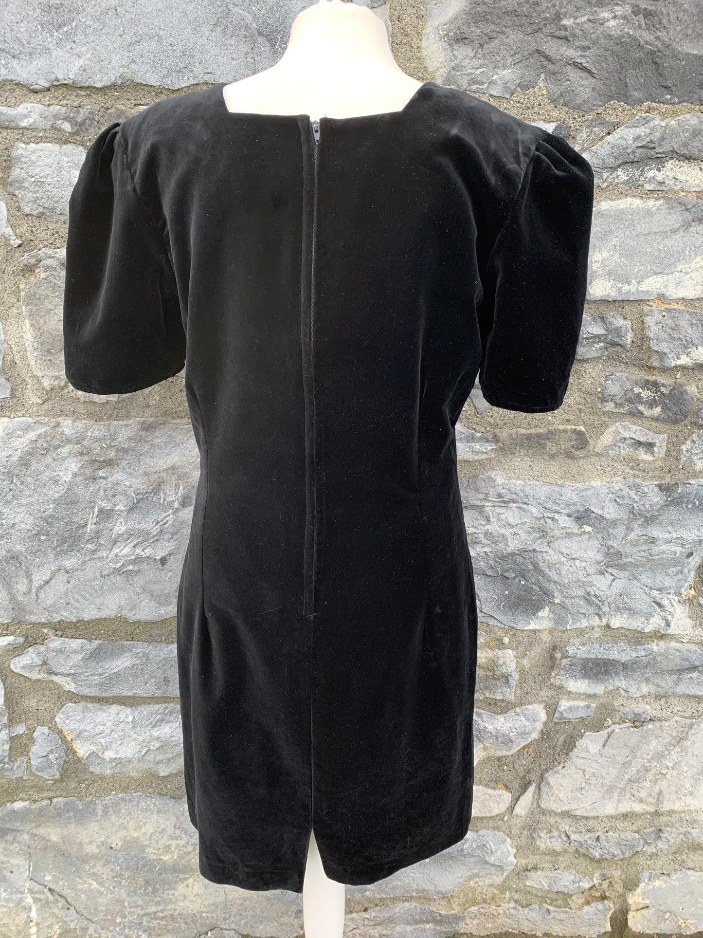 Black velvet tulip dress  uk 10