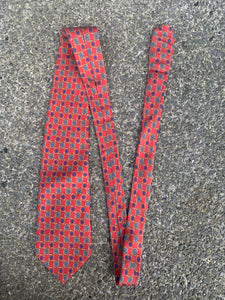 Red&circles tie