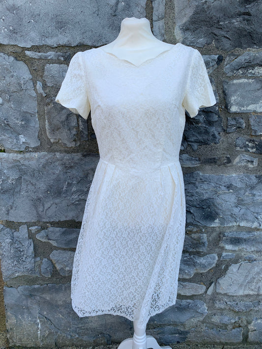 White lace dress    uk 10