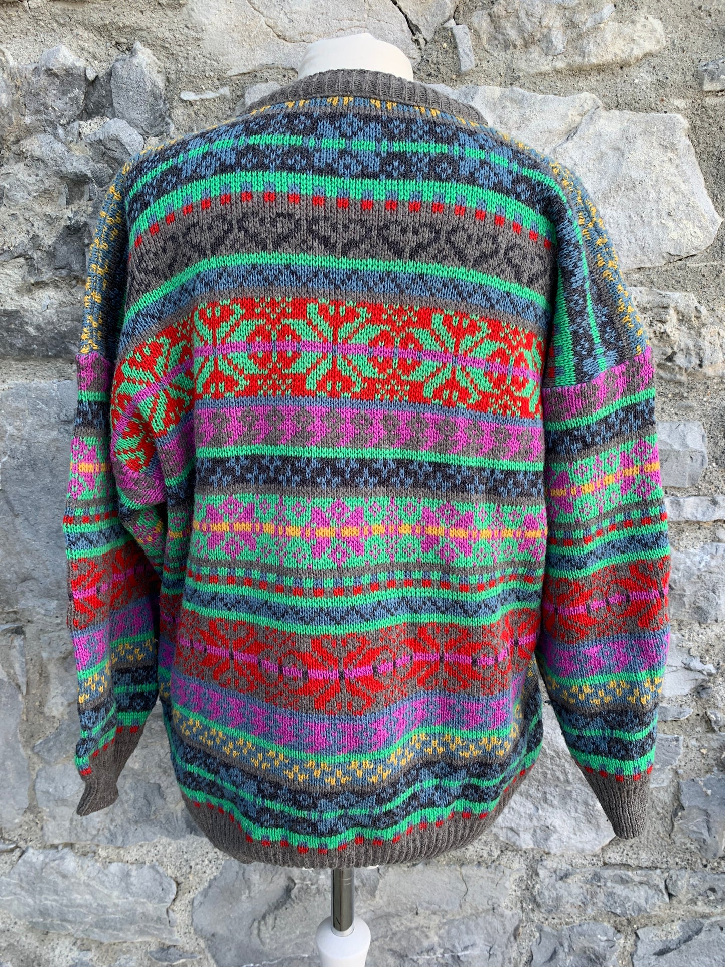 80s Colourful jumper  uk 10-12