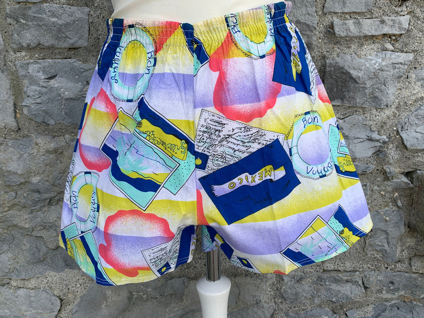 Yellow beach shorts  uk 8