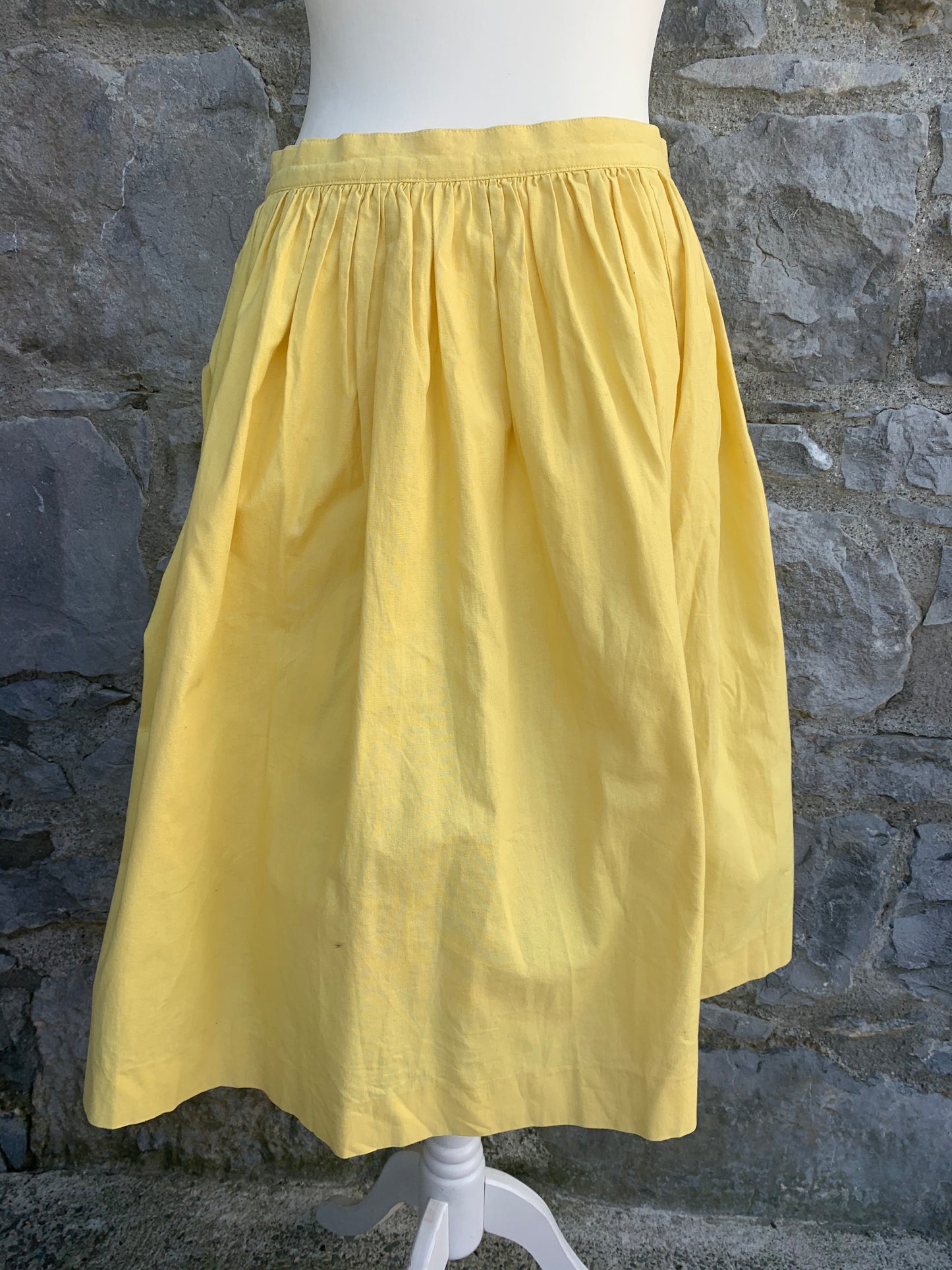 Yellow skirt with heart buttons  uk 10