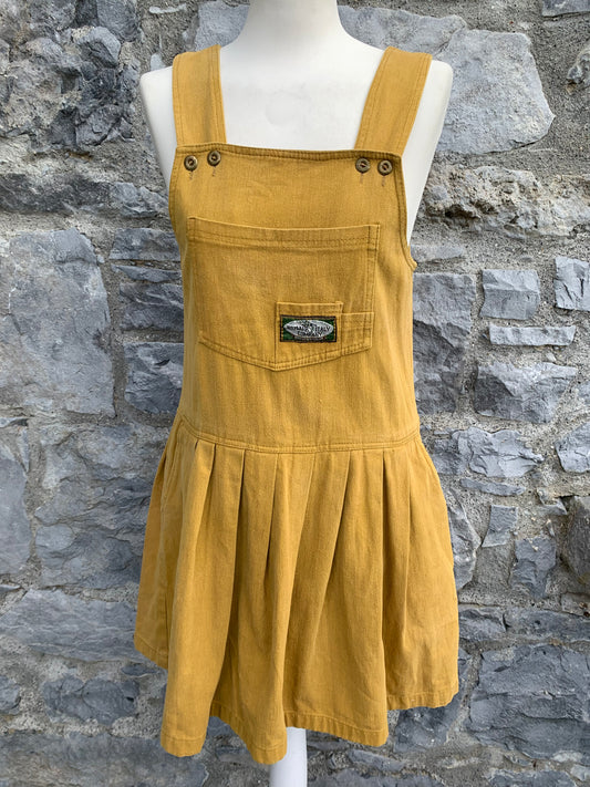 Mustard denim pinafore  uk 8