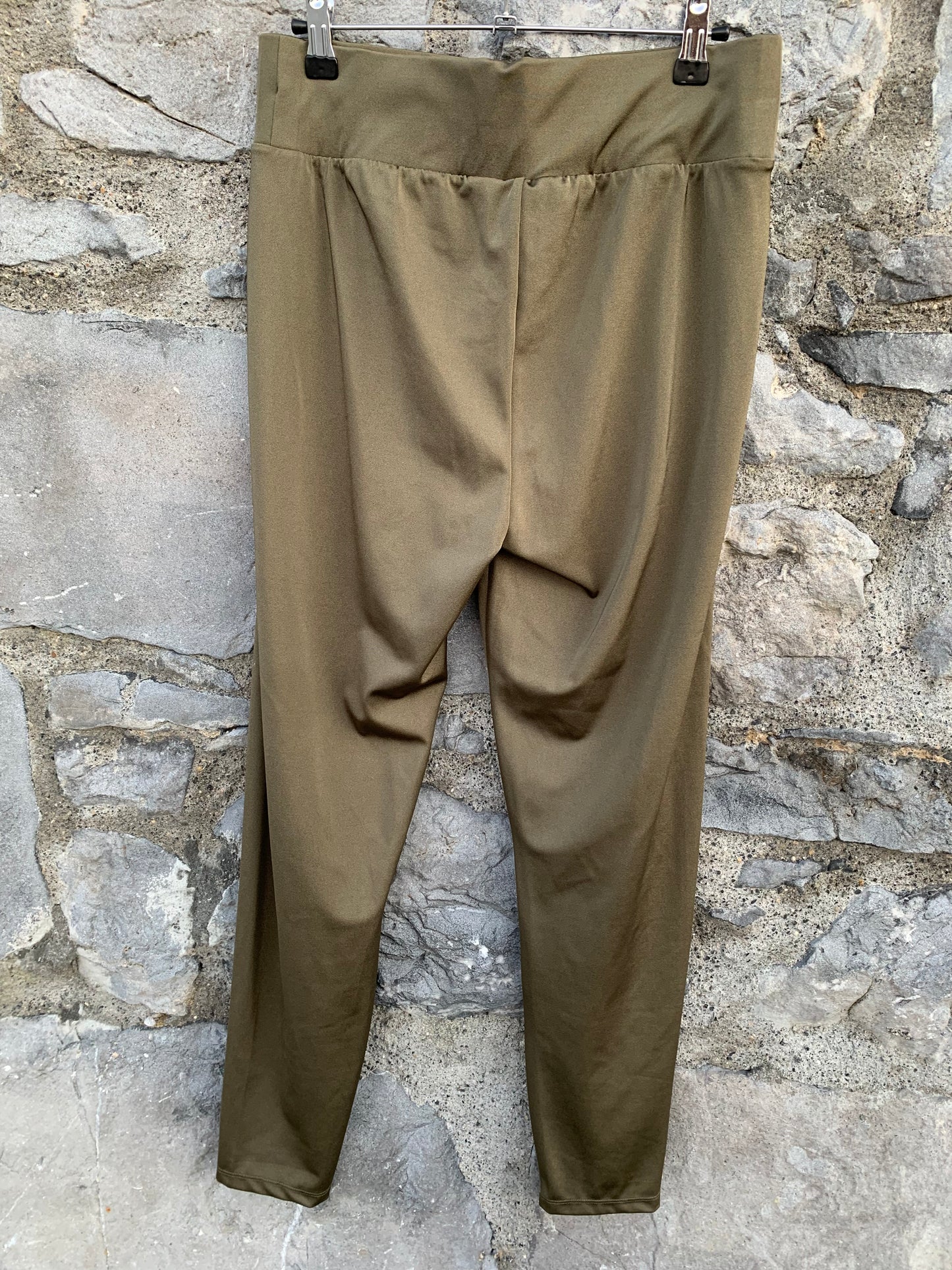 Khaki leggings  uk 14