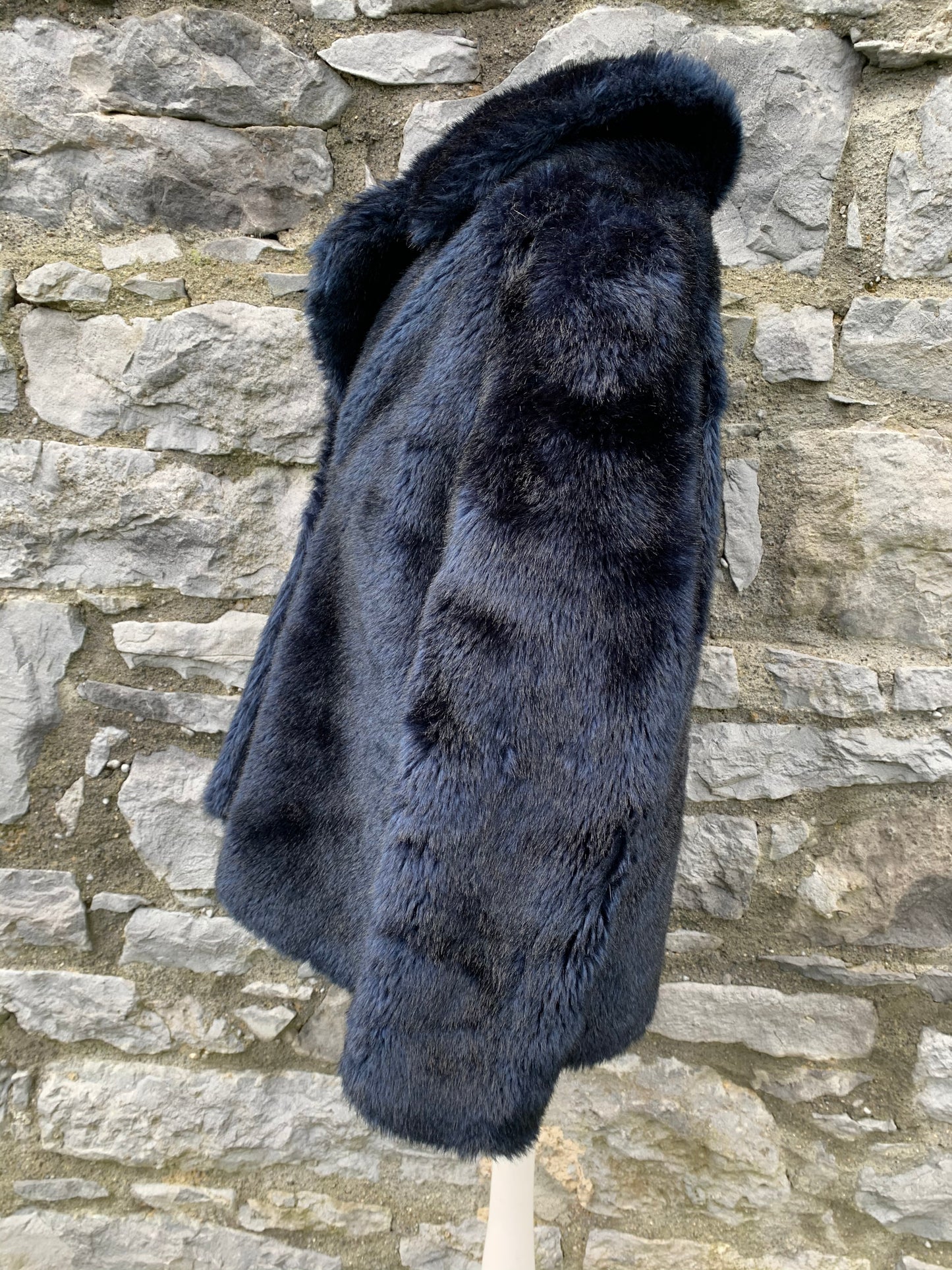 Prima navy faux fur   uk 10-12