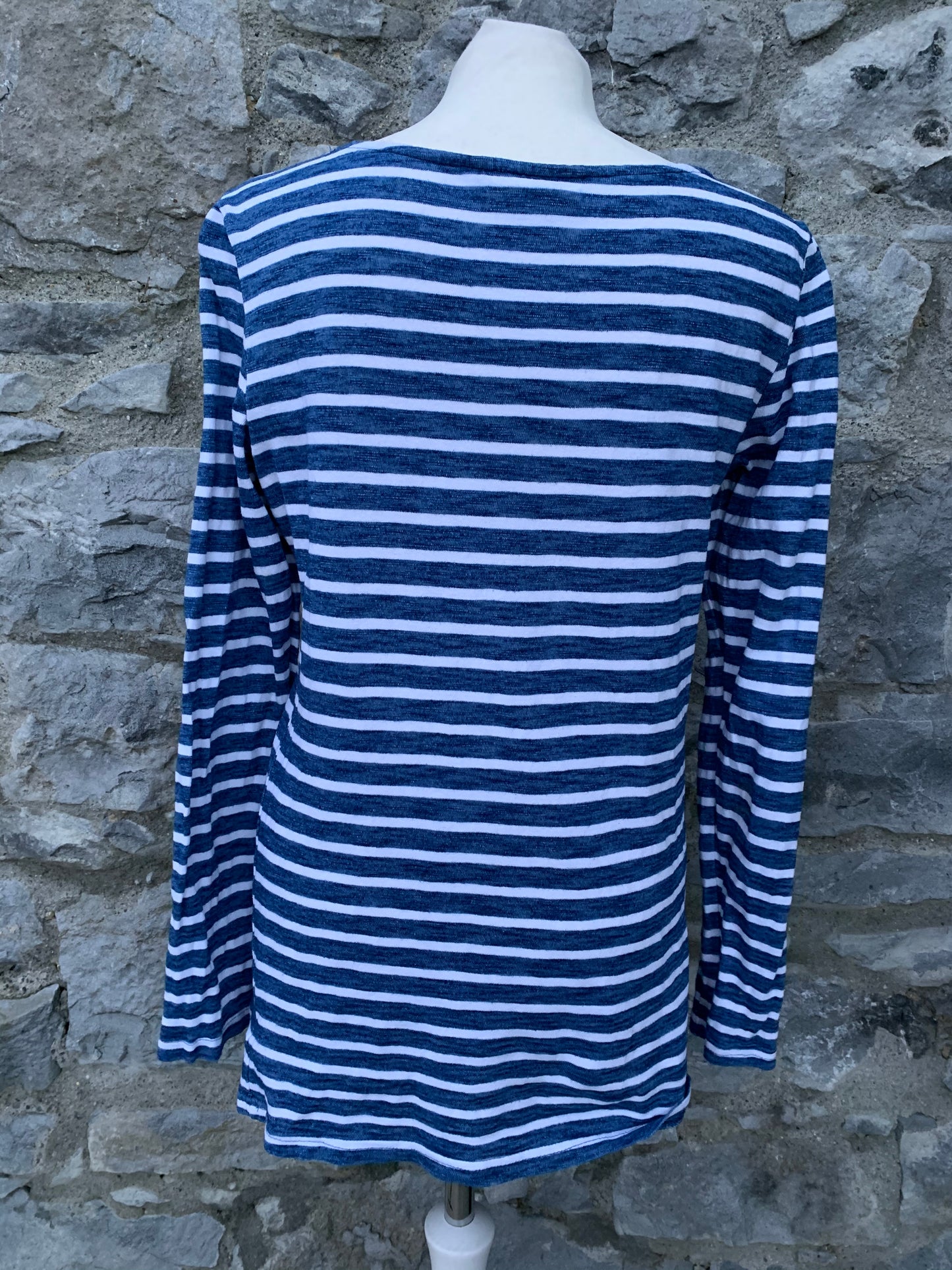 Blue&white stripy top  Small