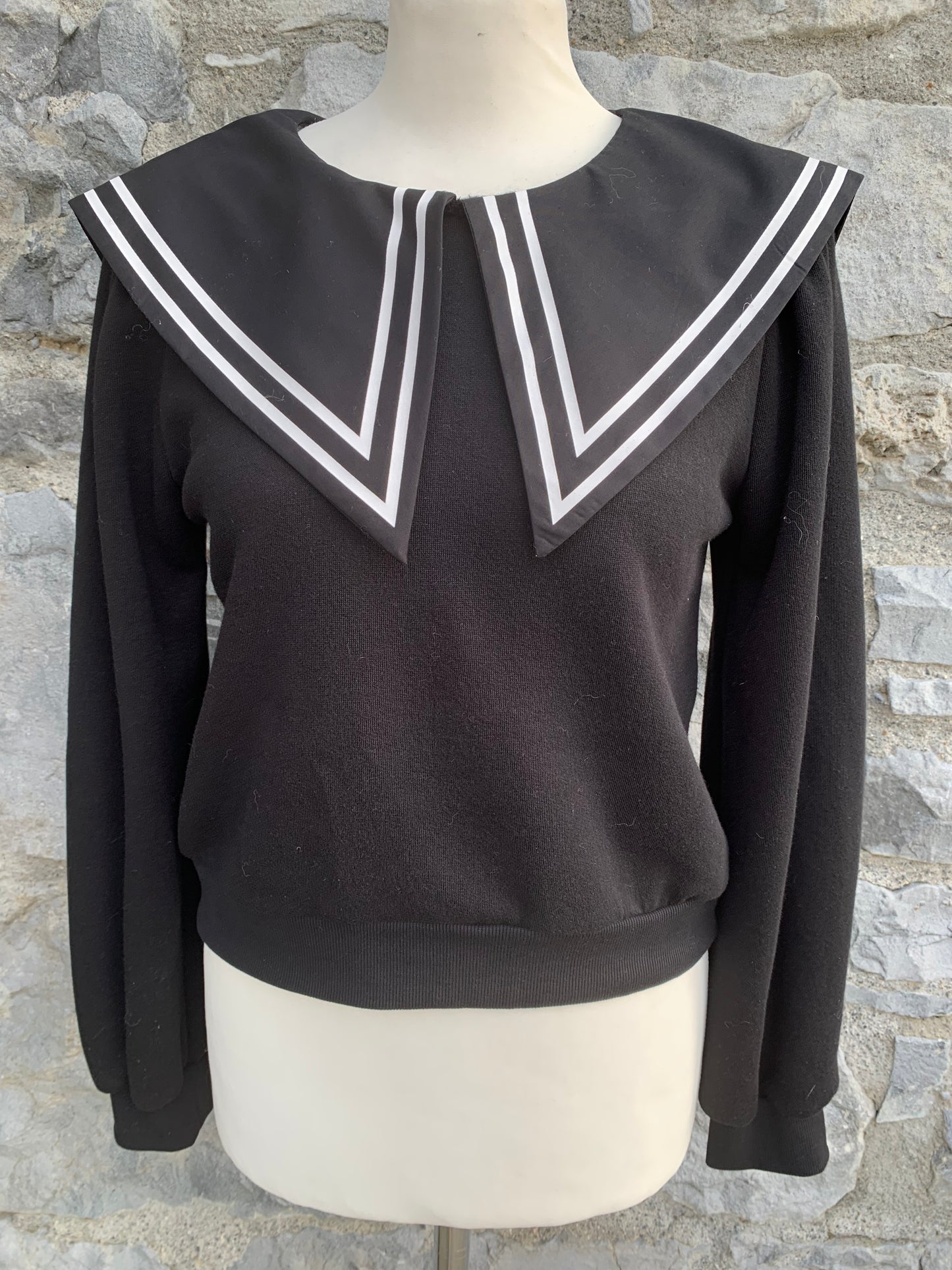 Black sailor sweatshirt  uk 8-10