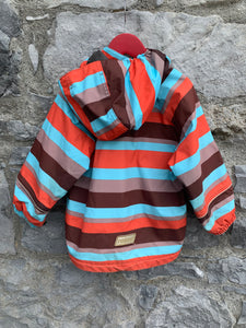 Brown stripy jacket   2-3y (92-98cm)