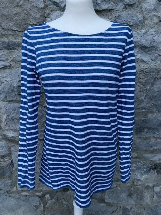 Blue&white stripy top  Small