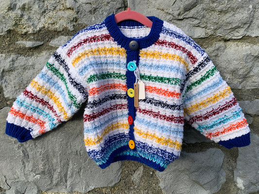 Chunky stripy cardigan   2-3y (92-98cm)