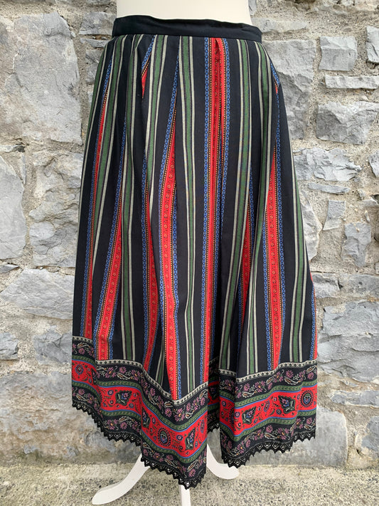 80s folk skirt   uk 12