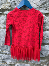 Load image into Gallery viewer, Red dress with a bag   3-4y (98-104cm)
