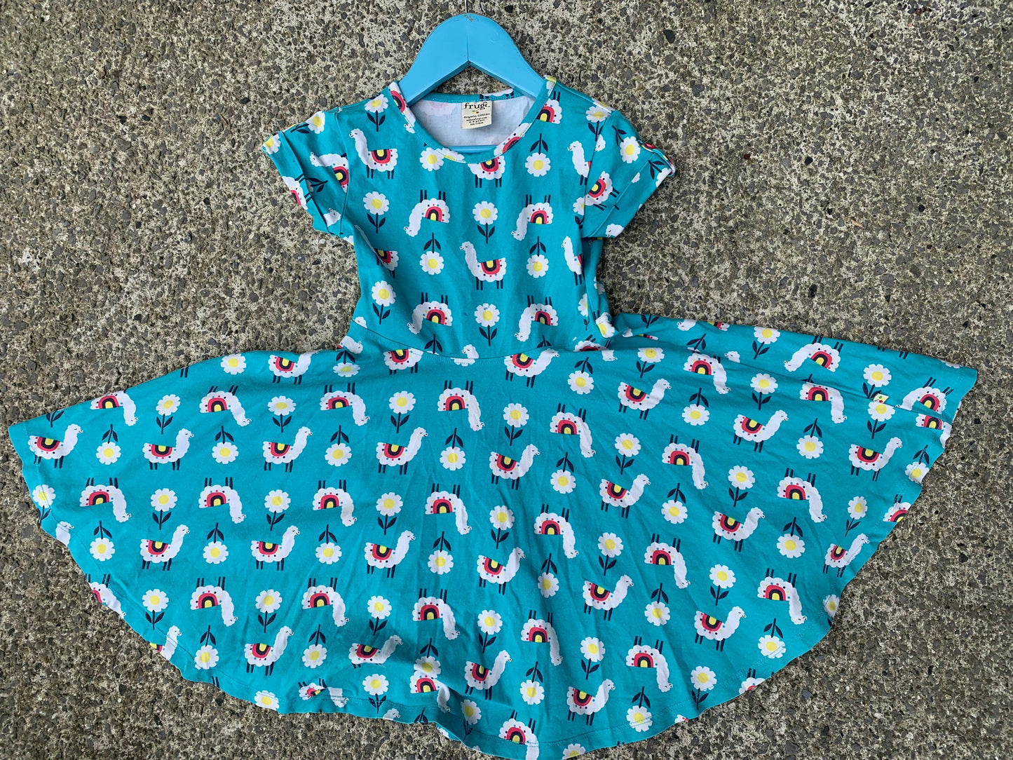 Llamas skater dress  4-5y (104-110cm)