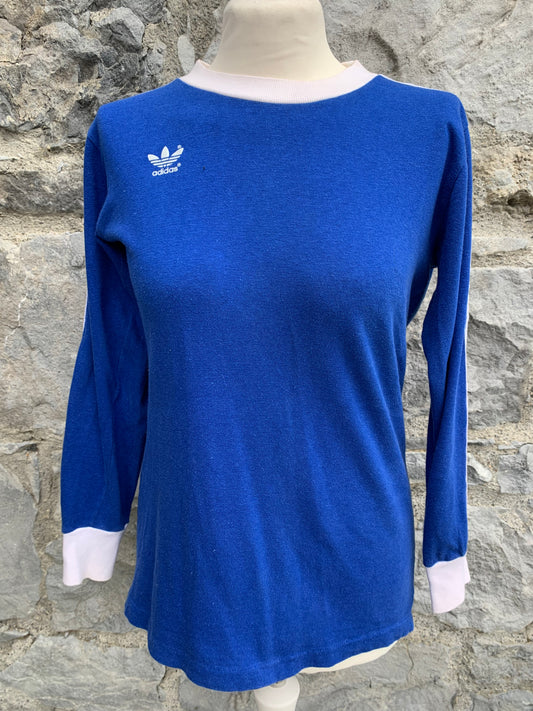 80s blue top  uk 10-12