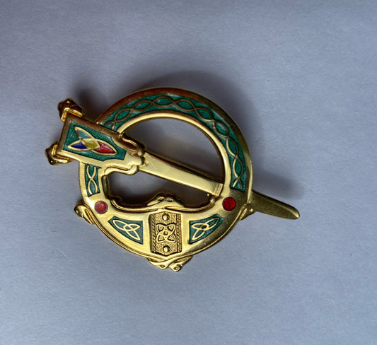 Gold Celtic brooch