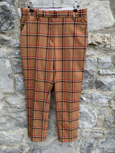 Load image into Gallery viewer, Brown check pants   uk 12
