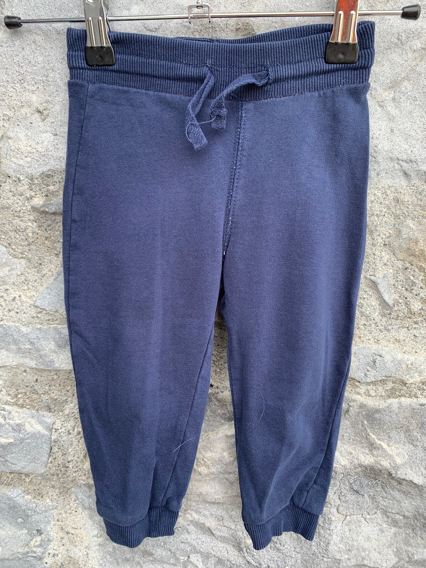 Navy tracksuit bottoms  9-12m (74-80cm)