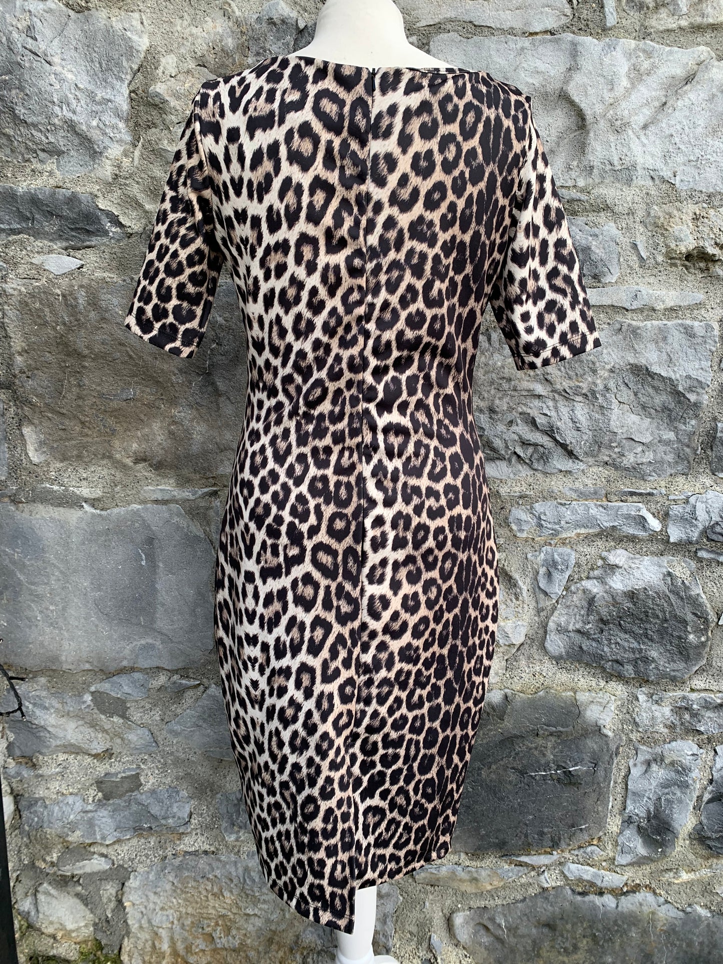 Leopard print dress   uk 10