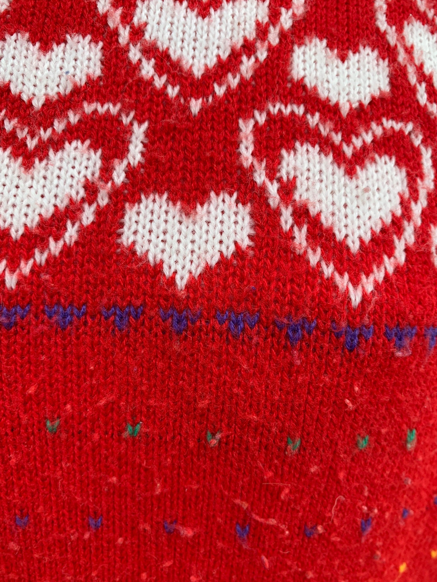 JF Adams red hearts jumper  uk 8