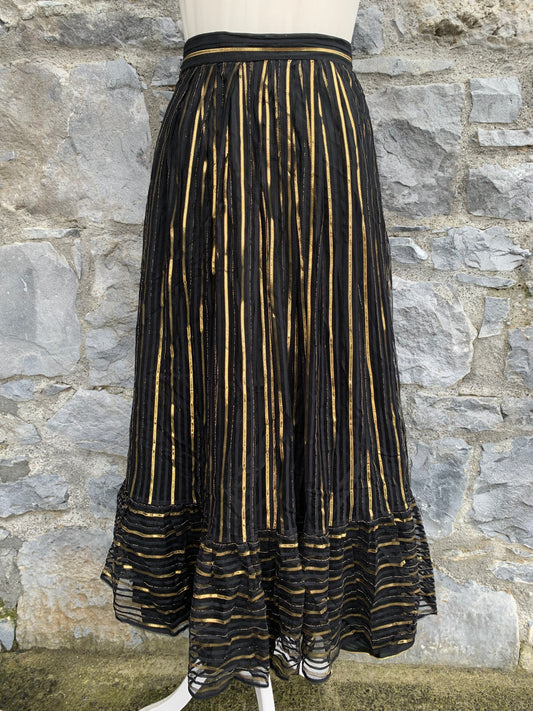 Gold stripes skirt uk 6-8