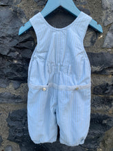 Load image into Gallery viewer, Blue stripy cord dungarees   3m (62cm)
