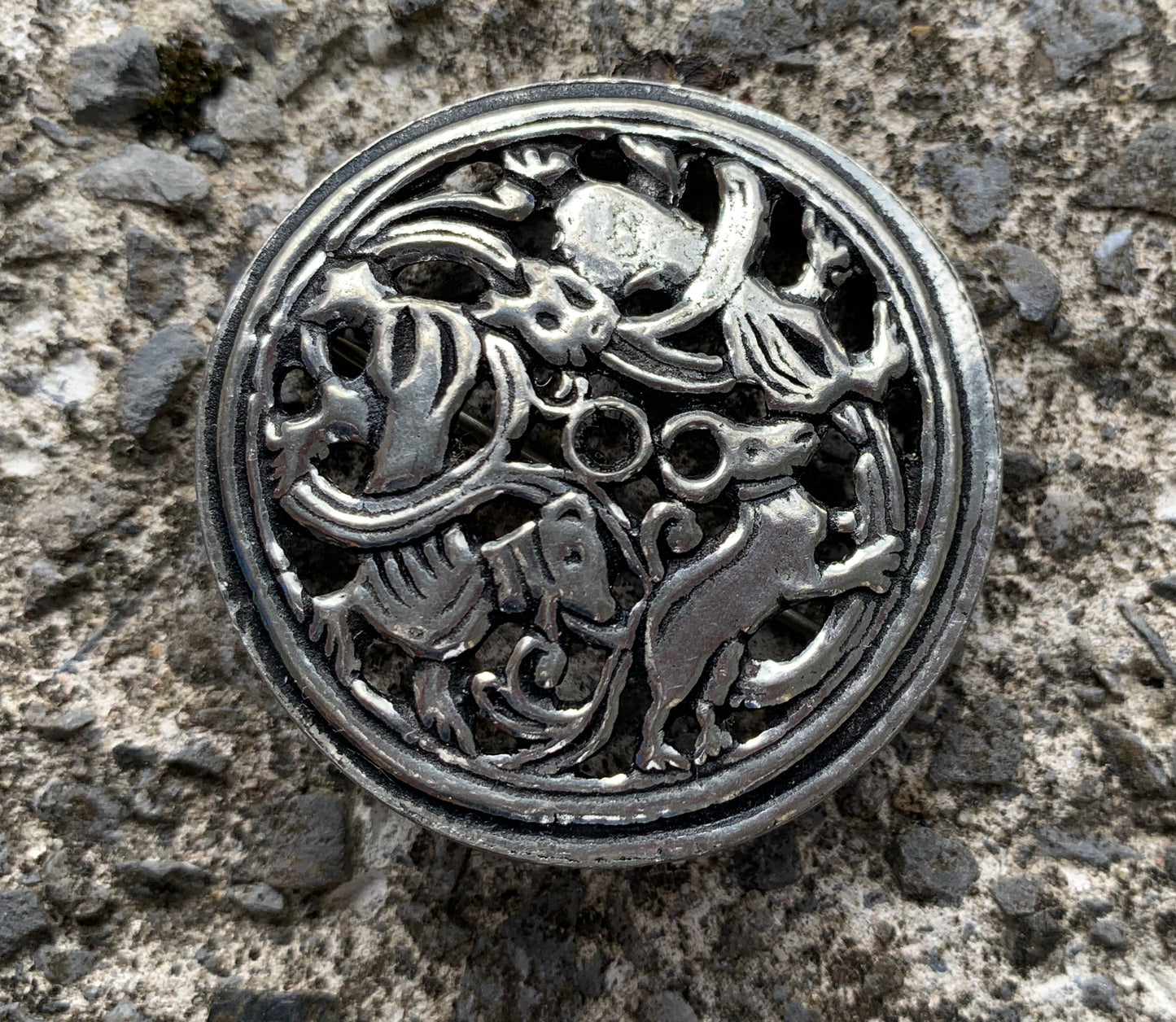 Celtic motif brooch