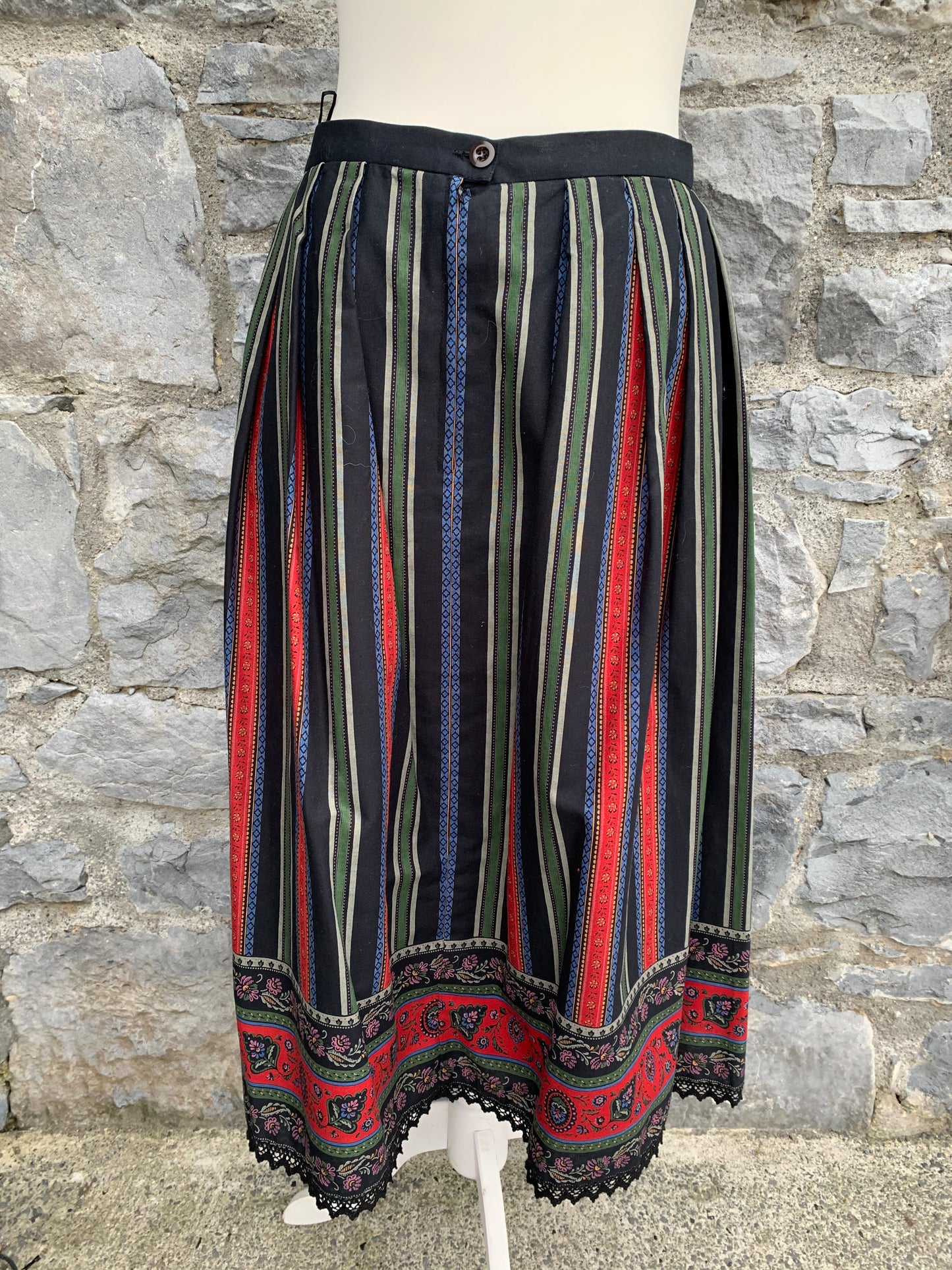 80s folk skirt   uk 12