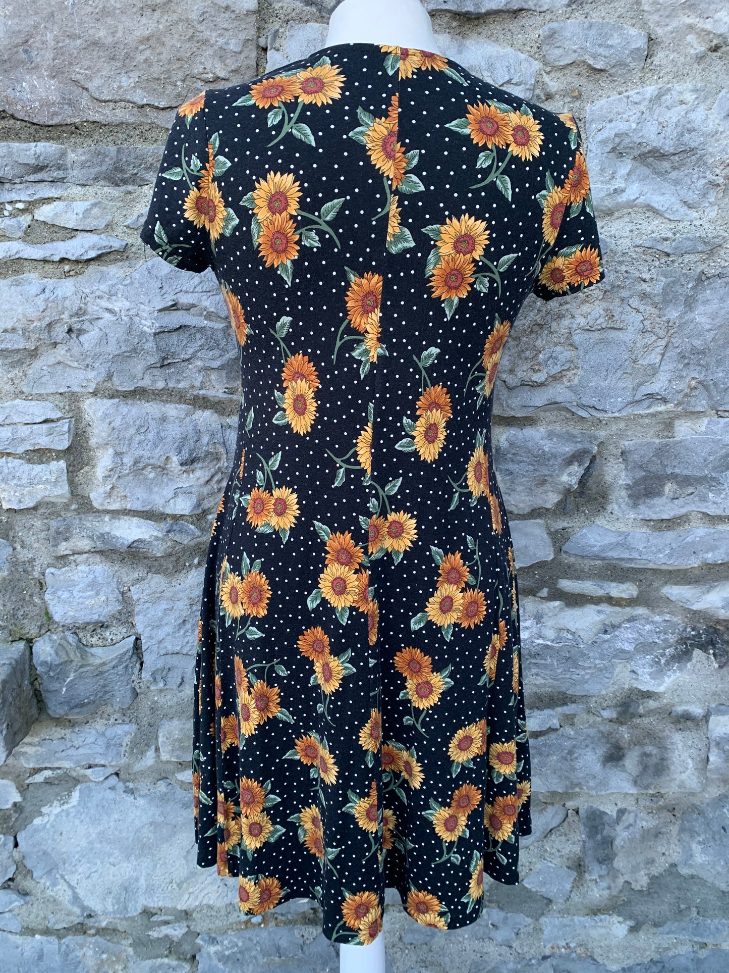 90s sunflower dress   uk 8-10